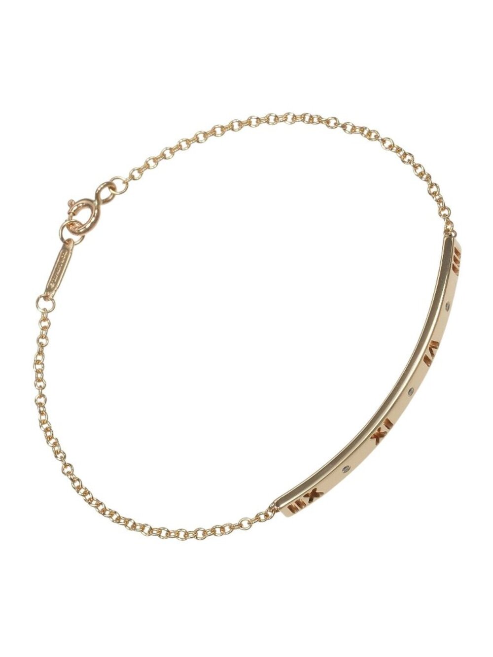Tiffany & Co Atlas Pink Gold Diamond Bracelet